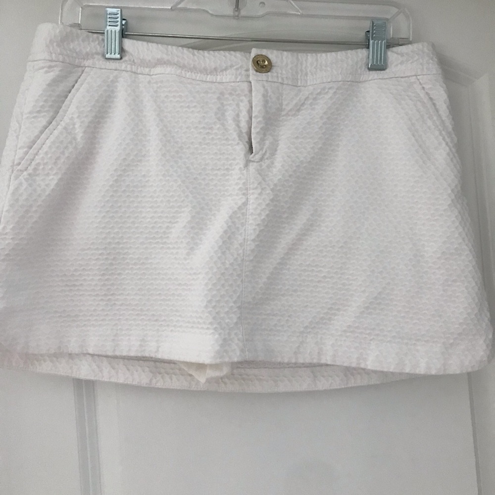 Lilly Pulitzer Textured White Lorelei Skort